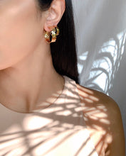 Load image into Gallery viewer, FIJI 3cm hammered hoops