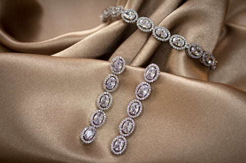 statement earrings, bracelet jewellery made from Cubic Zirconia